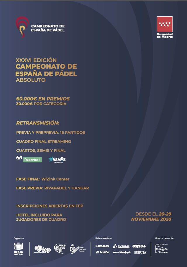 Campionato assoluto padel spagna 2021